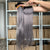 Luwelhair straight weave human hair two tone color #1b/#gray bundle