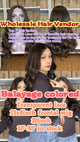 Luwelhair Tiktok version 18inch transparent lace 13x4 frontal wig, Balayage color, video 140201