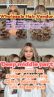 Luwelhair Tiktok version 22inch transparent lace 13x6 frontal wig, Balayage color, video 140712