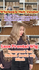 Luwelhair Tiktok version 16inch transparent lace 13x4 frontal wig, Balayage color, video 140227