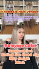 Luwelhair Tiktok version 18inch transparent lace 13x4 frontal wig, Balayage color, video 140215