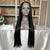 Luwelhair Tiktok version 26inch HD lace 13x6 frontal wig, jet black color, video 140205