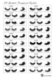 Luwel Luxury 3D Synthetic lashes LD2001-LD2020 transparent band