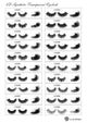 Luwel Luxury 3D Synthetic lashes LD2041-LD2060 transparent band