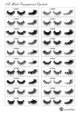 Luwel Luxury 3D mink lashes LD5021-LD5040 Transparent band