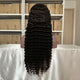 Luwel 4x4 lace closure wig transparent lace HD lace natural color deep wave 180% density