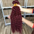 Luwelhair deep curl weave human hair #99J bundle