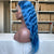 Luwel 13x4 Lace frontal wig transparent lace blue straight and body wave 180% density