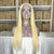 Luwel 6x6 lace closure wig transparent lace HD lace blonde color #613 straight 180% density