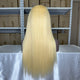 Luwel 6x6 lace closure wig transparent lace HD lace blonde color #613 straight 180% density