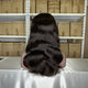 Luwel 6x6 lace closure wig transparent lace HD lace natural color body wave 180% density
