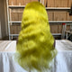 Luwel 13x4 Lace frontal wig transparent lace yellow straight and body wave 180% density