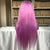 Luwel 13x4 Lace frontal wig transparent lace light purple straight and body wave 180% density