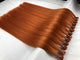 Luwel luxury hair extensions Flat tip hair orange color straight 300g