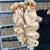 Luwelhair body wave weave human hair, regular/ regular plus grade, blonde color
