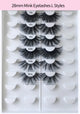 Luwel 3D mink lashes type L, 28mm, regular grade