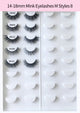 Luwel 3D mink lashes type M, 14-18mm, regular grade, 8